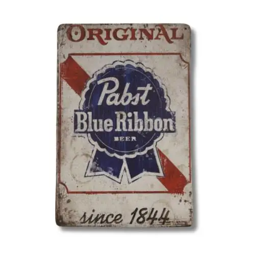 Beer Tin Sign Vintage Metal PBR Irish Pub Poster-aluminum