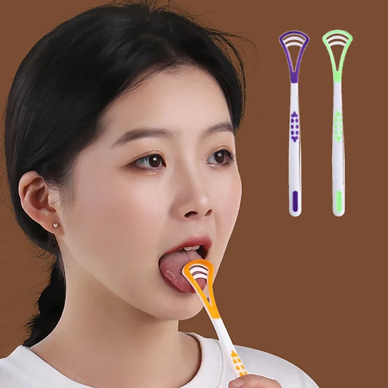 1PCS Tongue Scraper Tongue Brush Cleaning The Surface of Tongue Oral Cleaning Brushes Cleaner Fresh Breath Health מנקה לשון