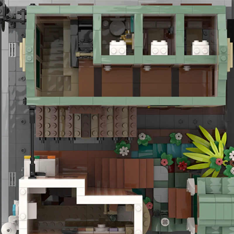 1773 elementy MOC Japońskie Ryokan - Pomysły na Remont i Modelowanie z Klocków Konstrukcyjnych, Zabawka do Składania, Pomysł na Prezent Świąteczny, Edukacja dla Dzieci