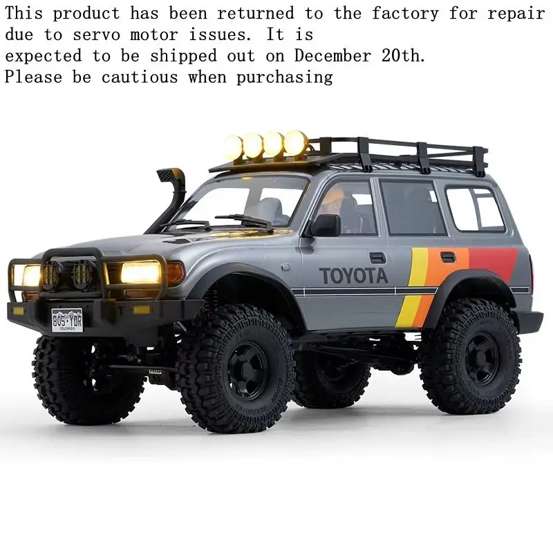 Fms Fcx10 Simulation Toyota Land Cruiser Lc80 Climbing Car 1/10 Remote Control Electric Off-Road Vehicle Dual Speed Linkage Ligh