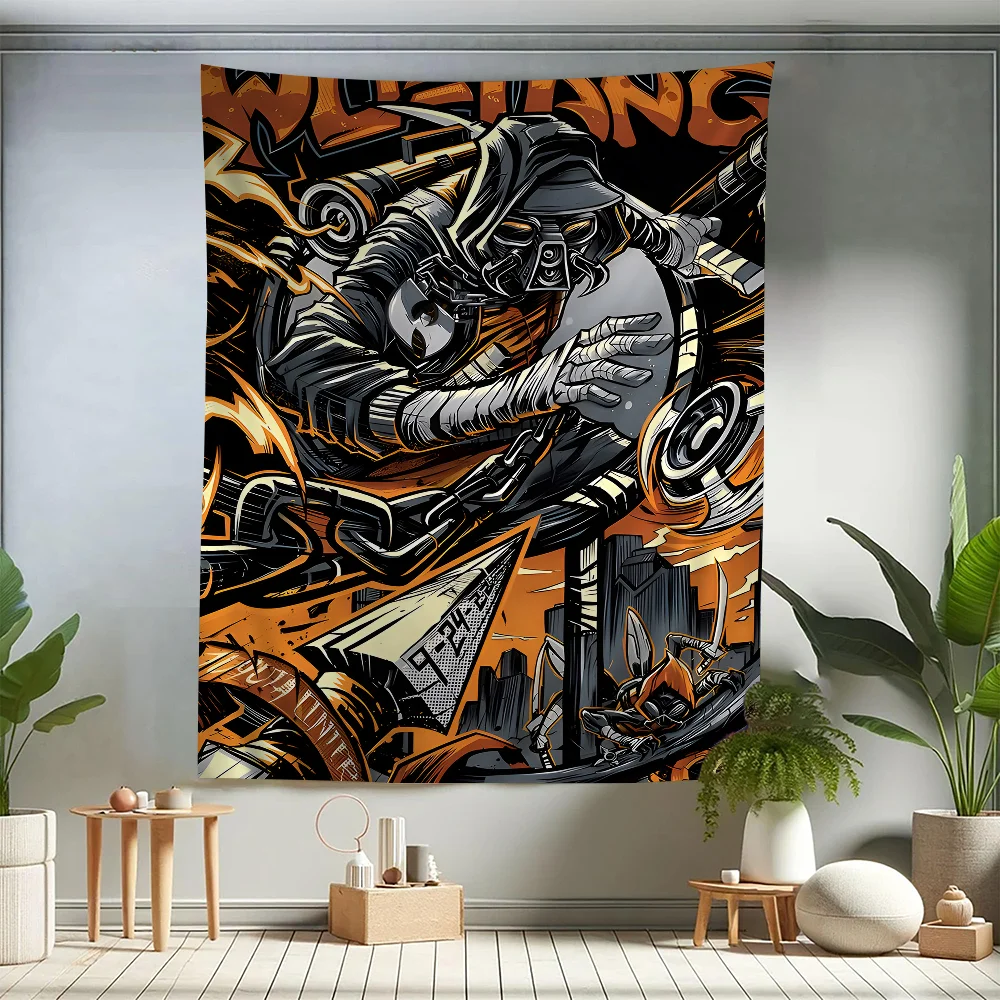 

WU-T-TANG CLAN Hippie Wall Hanging Tapestries Bohemian Wall Tapestries Mandala INS Home Decor