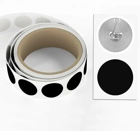 

50pcs Fully Programmable NT 213 NFC Stickers - 144 Byte Memory, Compatible with all NFC-Enabled Smartphones
