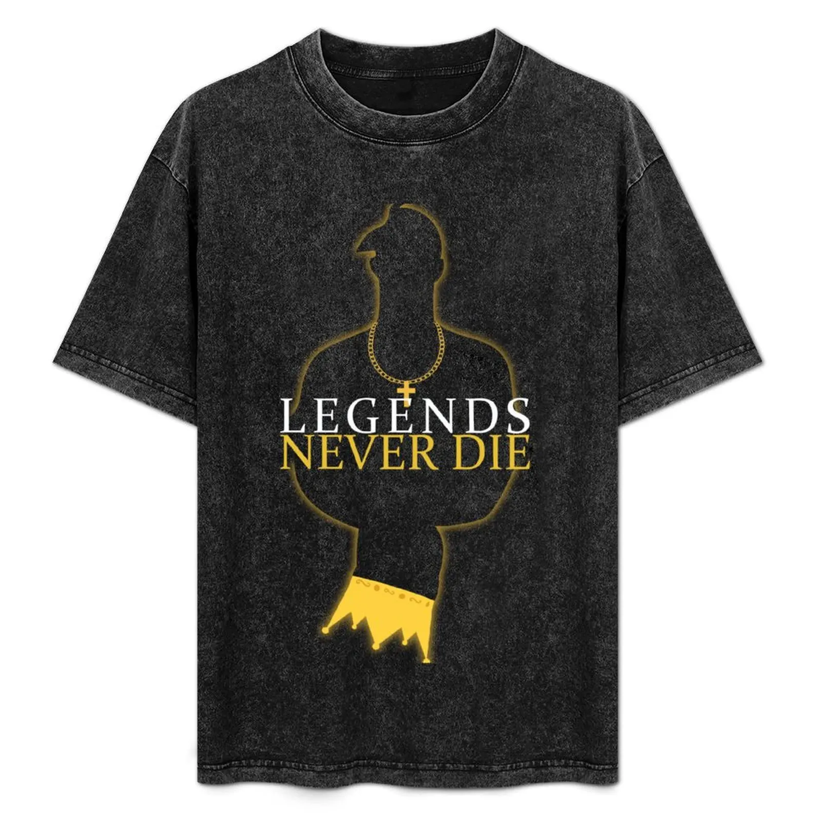 

tupac and biggie legends never die design T-Shirt Plus Size Non-Shrink T-Shirt