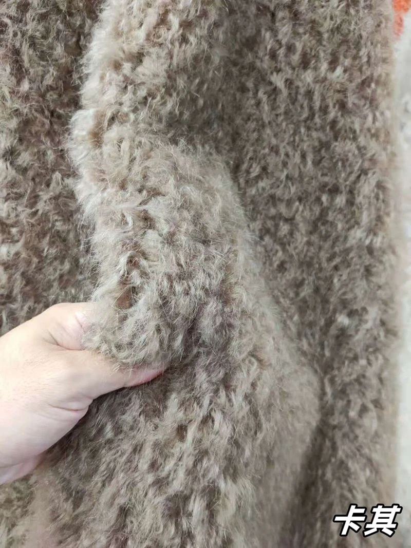 Woven woolen clothing fabric,curly faux fur fabric,felt cloth,Clothing, shoe and bag materials