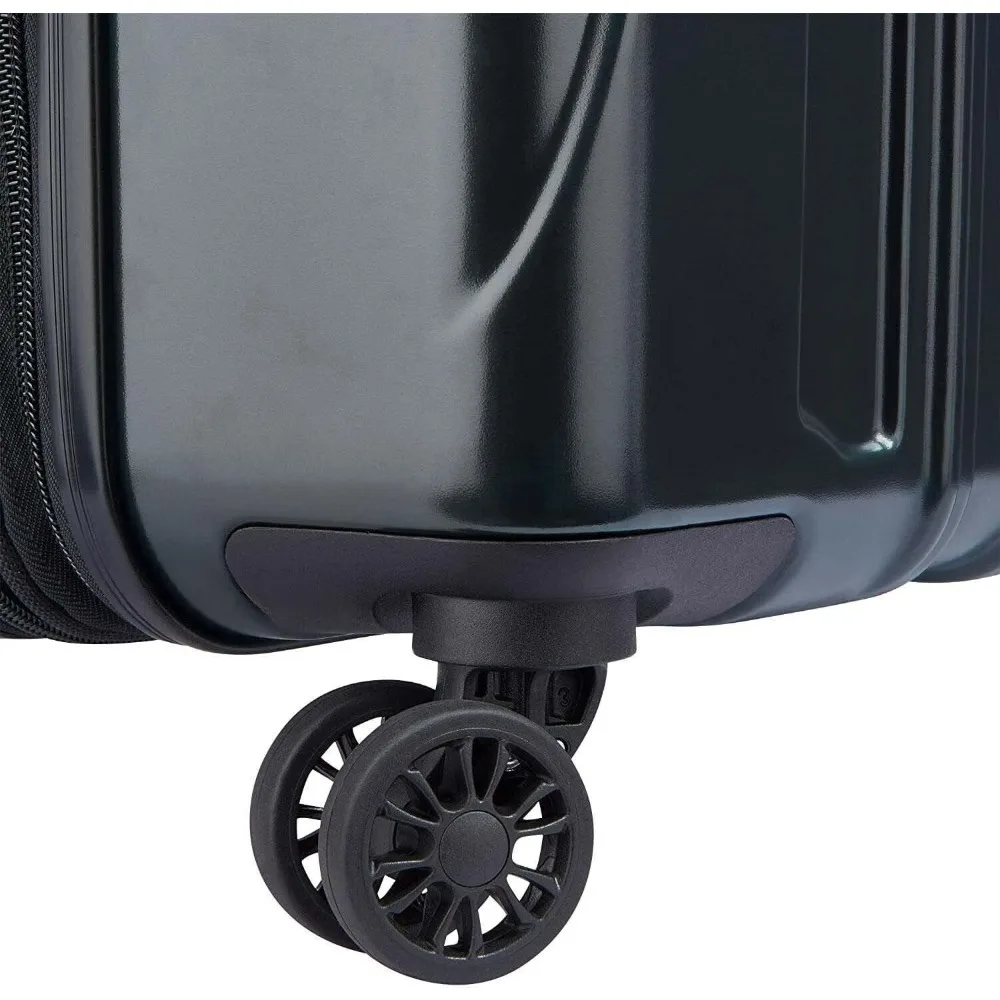 طقم أمتعة دوارة قابلة للتوسيع مكون من 3 قطع، أزرق مخضر، 21/24/28 بوصة، جوانب صلبة مع تقنية الهيليوم للسفر خفيف الوزن