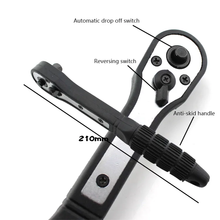 38-in-1 Drehmomentschlüssel-Steckschlüsselsatz 3/8 Zoll/Metrisch Ratschenschlüssel-Steckschlüssel-Werkzeugsatz Trox für Autoreparatur Handwerkzeug-Set – Detail 5