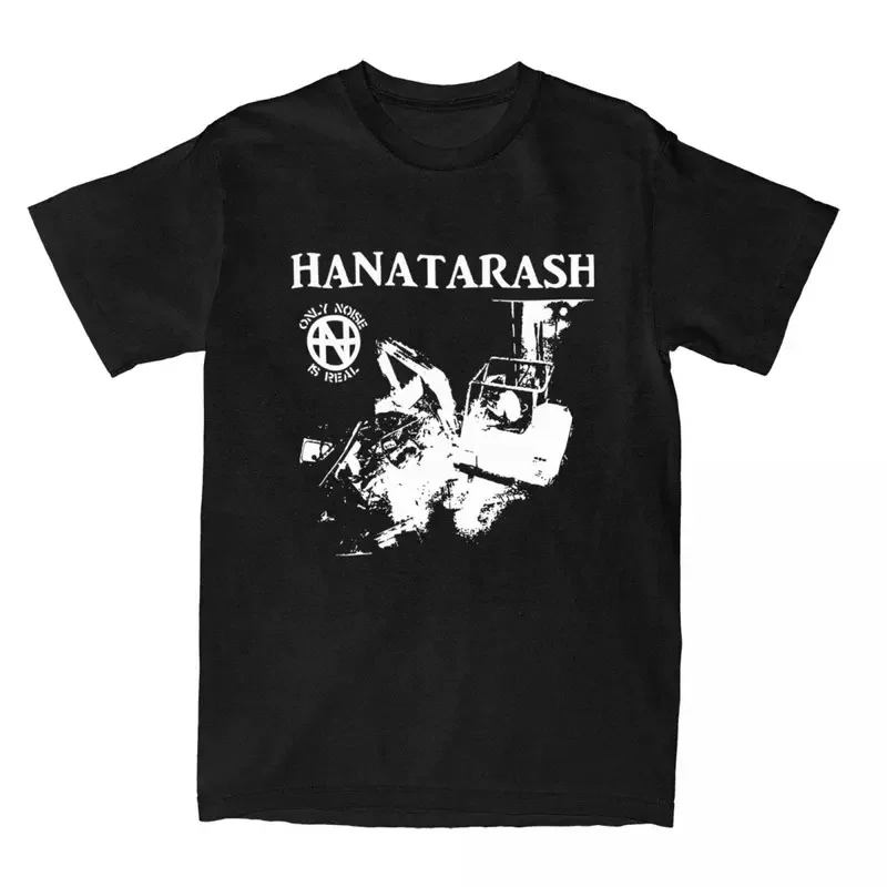 Y2K Unique Band HANATARASH Music Rock T-Shirts Men Women'S 100% Cotton Tees Shirt Plus Size Clothing