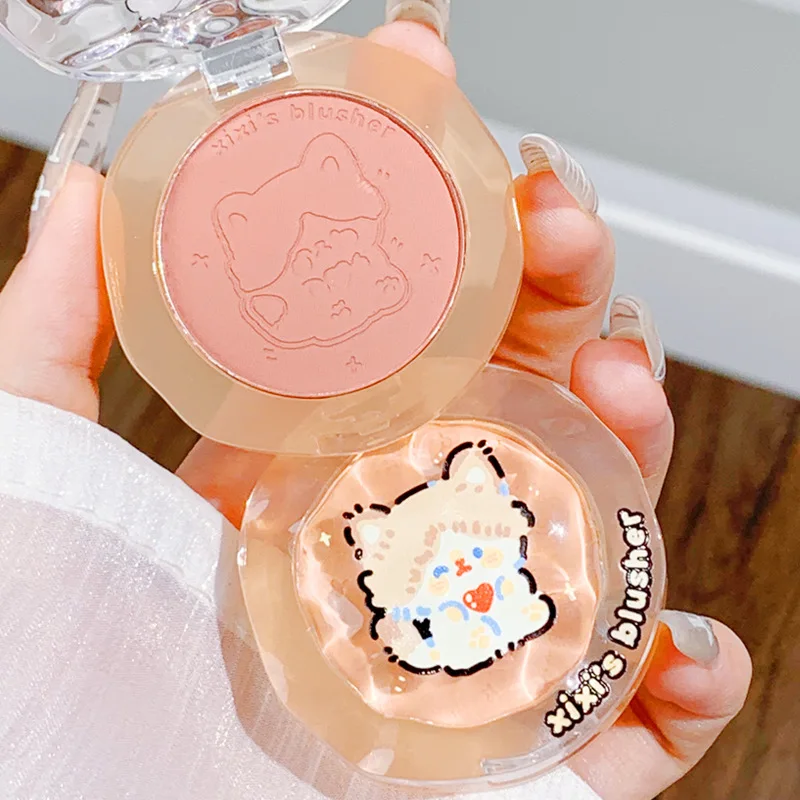 

XiXI Cute Powder Blush Makeuphighly Pigmented Cosmetic Blush Powder, Face Makeup Blusher Longlasting Waterproof Blush Makeup