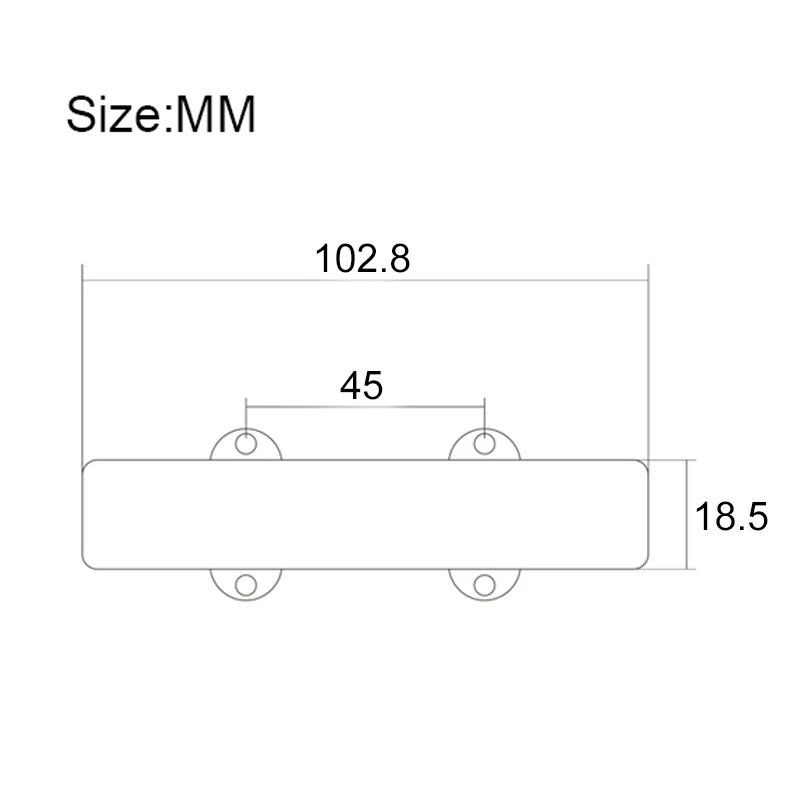 Ceramic Sealed Style 5 String JB Bass Pickup Neck/Bridge Pickup For JB Style Bass Guitar Parts