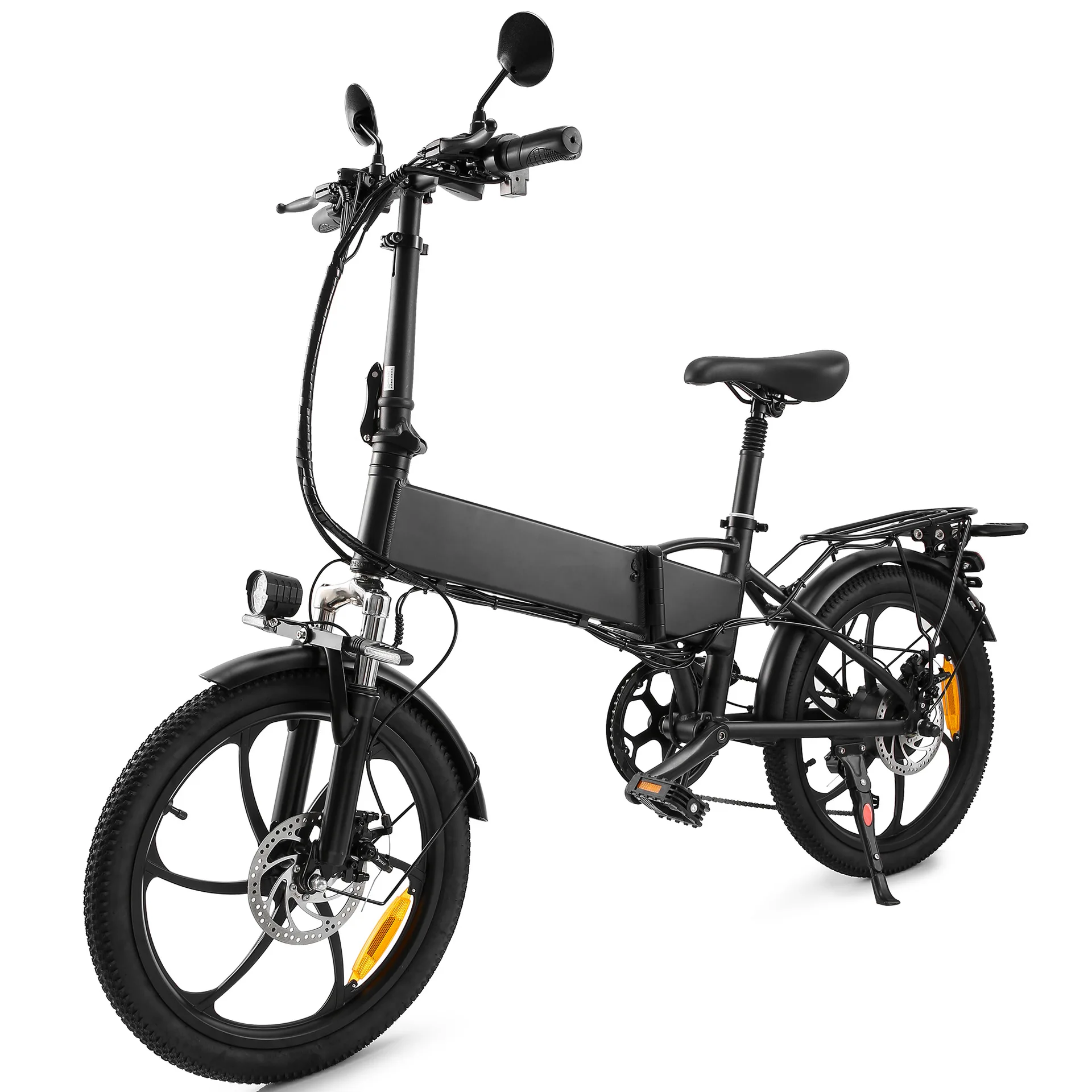 Bicicleta Eléctrica Plegable de 20 Pulgadas, 7 Velocidades, 25 km/h de Velocidad Máxima, Batería de Litio de 10.4AH, Diseñada para Servicios de Transporte