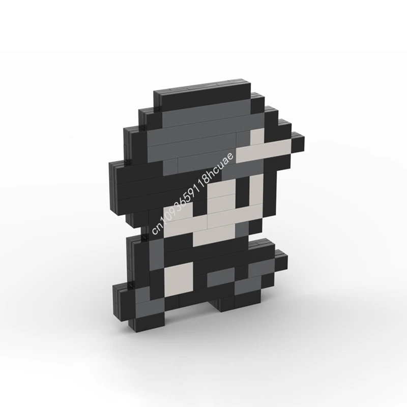 

102pcs MOC Red & Blue Trainer Game Boy Italian Plumber Building Blocks Christmas Gift Size and shape matching toys Adult Collect