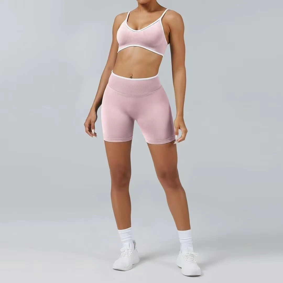 TEVEO – Short de Yoga pour femmes, pantalon de sport élastique, Fitness, cyclisme, sculpté, froissé, Legíny kurty de Yoga - náhled 6