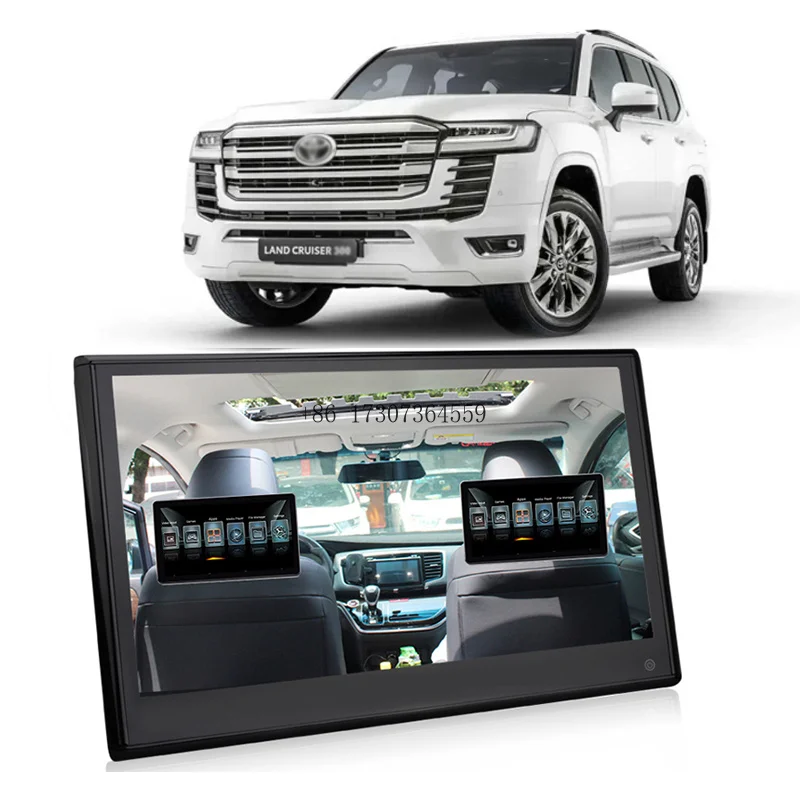 Android 11 Wifi/4G Sim Car Headrest Monitor for Toyota Land Cruiser