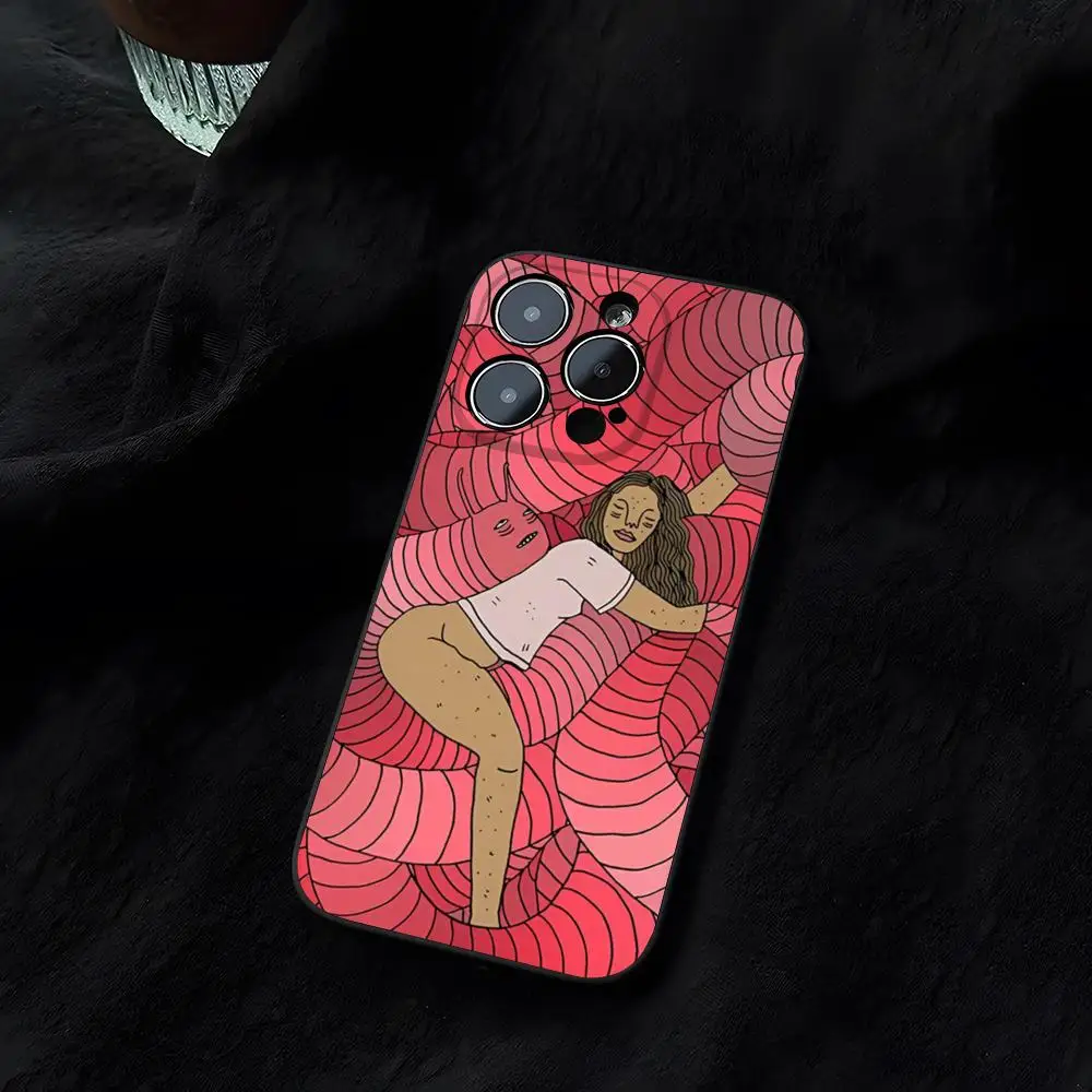 Polly Ellow Print Funda Covers, iPhone 14 16 13 11 15Pro Max 12 Pro Max Mini Xr Xs X 7 Plus