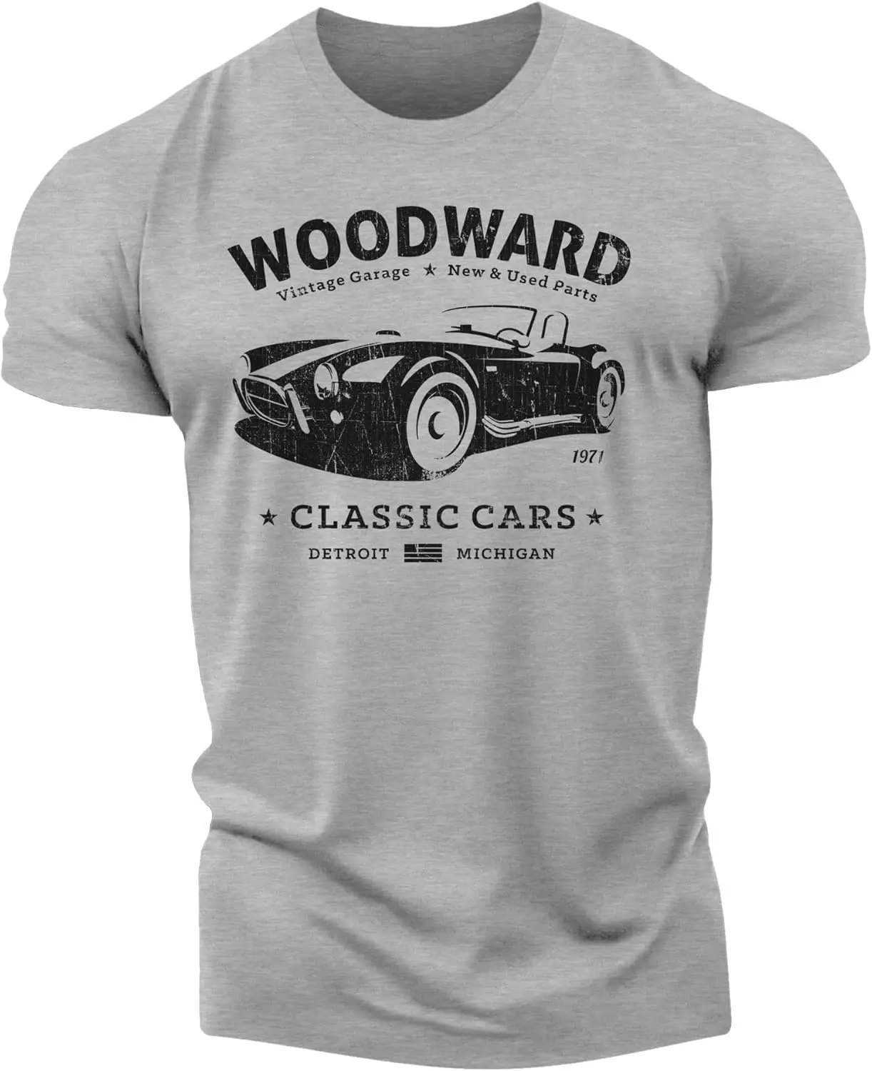 Detroit t-Shirt Shirt for Men - Woodward Garage Shirt (5 of 6) Vintage Classic car Tshirt