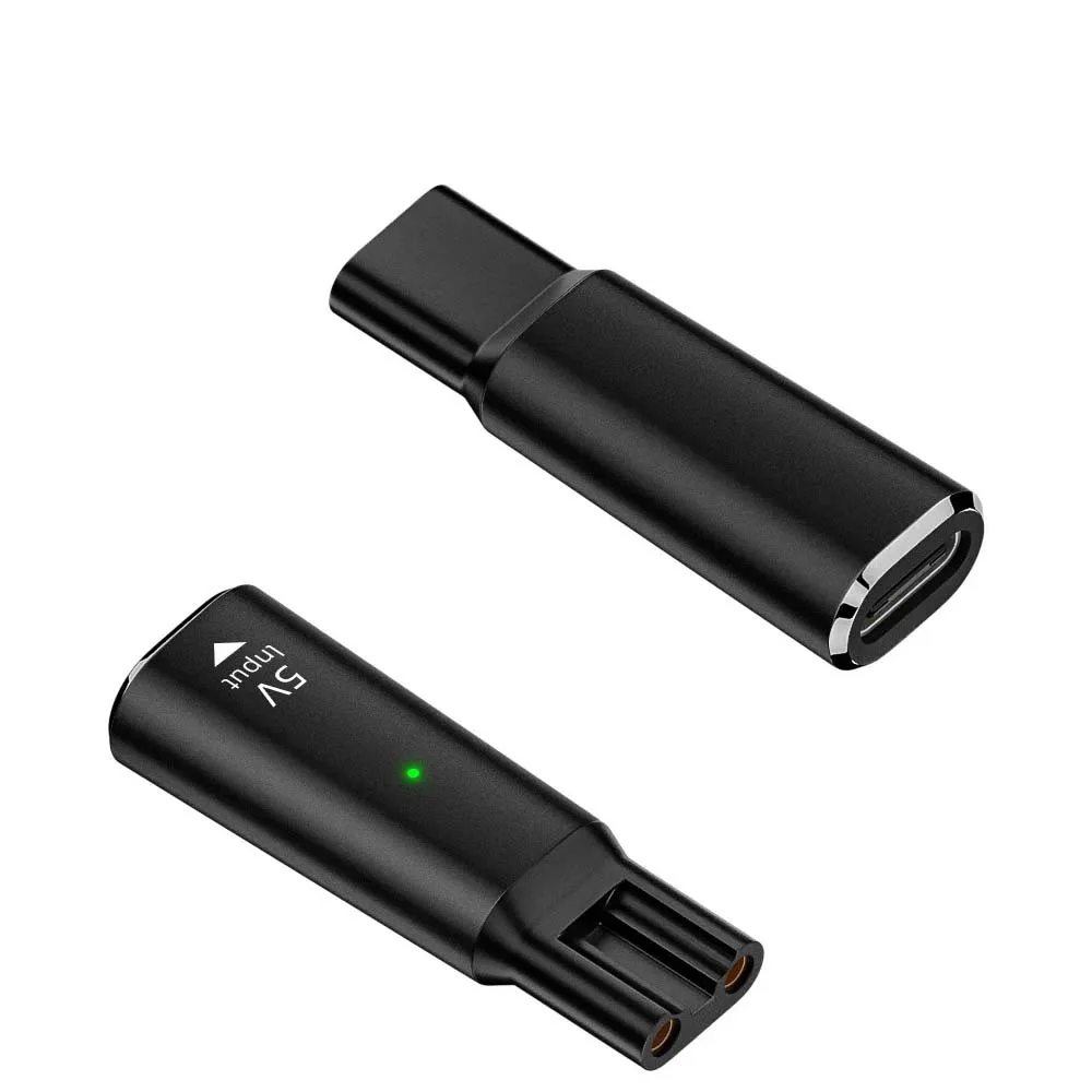 Adaptador de Carga Tipo-C de 5V para Afeitadora Philips OneBlade Pro QP6510 QP6520 QP6530, Repuesto de Convertidor de Cargador para Afeitadora