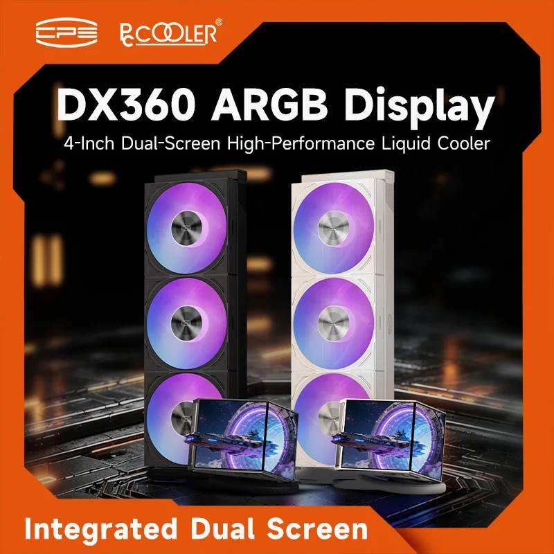 【¥23,175】PCCOOLER DX360 ARGB ディスプレイ搭載水冷クーラー-アリエク特価アラート