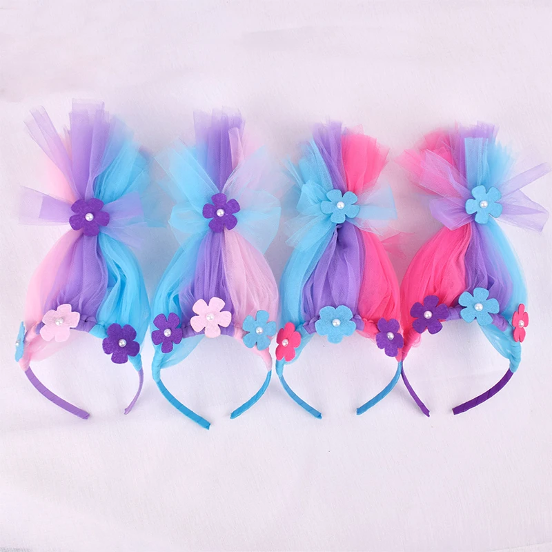 Halloween Magic Elf Cosplay fascia aggrovigliata Princess Poppy Trolls hair hoop Performance