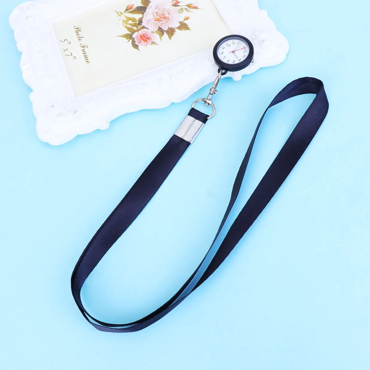 

Nurse Pocket Watch Medical Timepiece Durable Alloy Case Clear Dial Portable Hanging Gift For Doctors Nurses