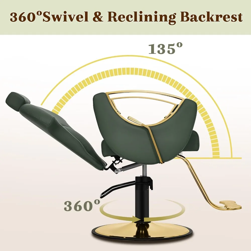 Salon Barber Chair for Hair Stylist, Styling Chairs for Home Barbershop - view 6