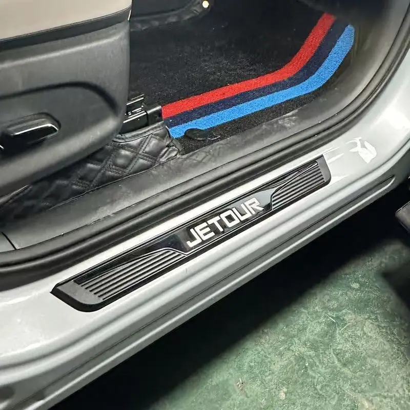 4PCS Door Sill Inside Scuff Plate Seat Back Child Anti-Dirty Pad Bumper Protector For JETOUR Dashing/Traveler 2020-2025 Parts
