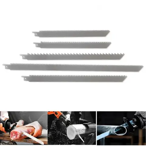 빠른 절단 목재 금속 냉동 고기/뼈 225mm/300mm/400mm 용 스테인레스 스틸 왕복 톱 블레이드 세이버 톱
