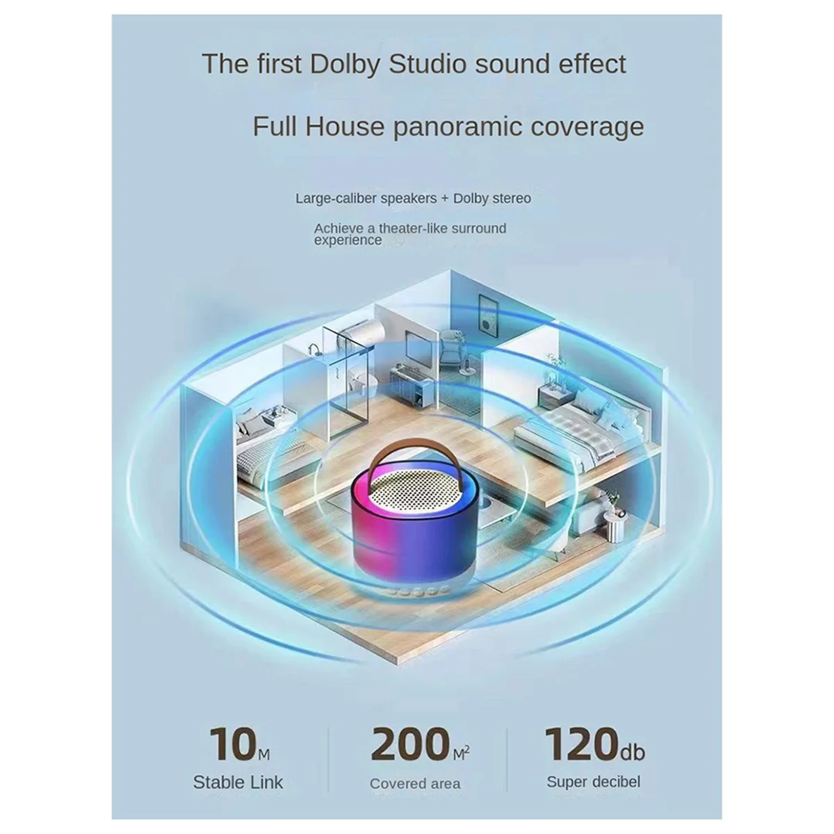 Mini Machine de Karaoké Rose avec 2 Microphones Sans Fil, Haut-Parleur Bluetooth Portable