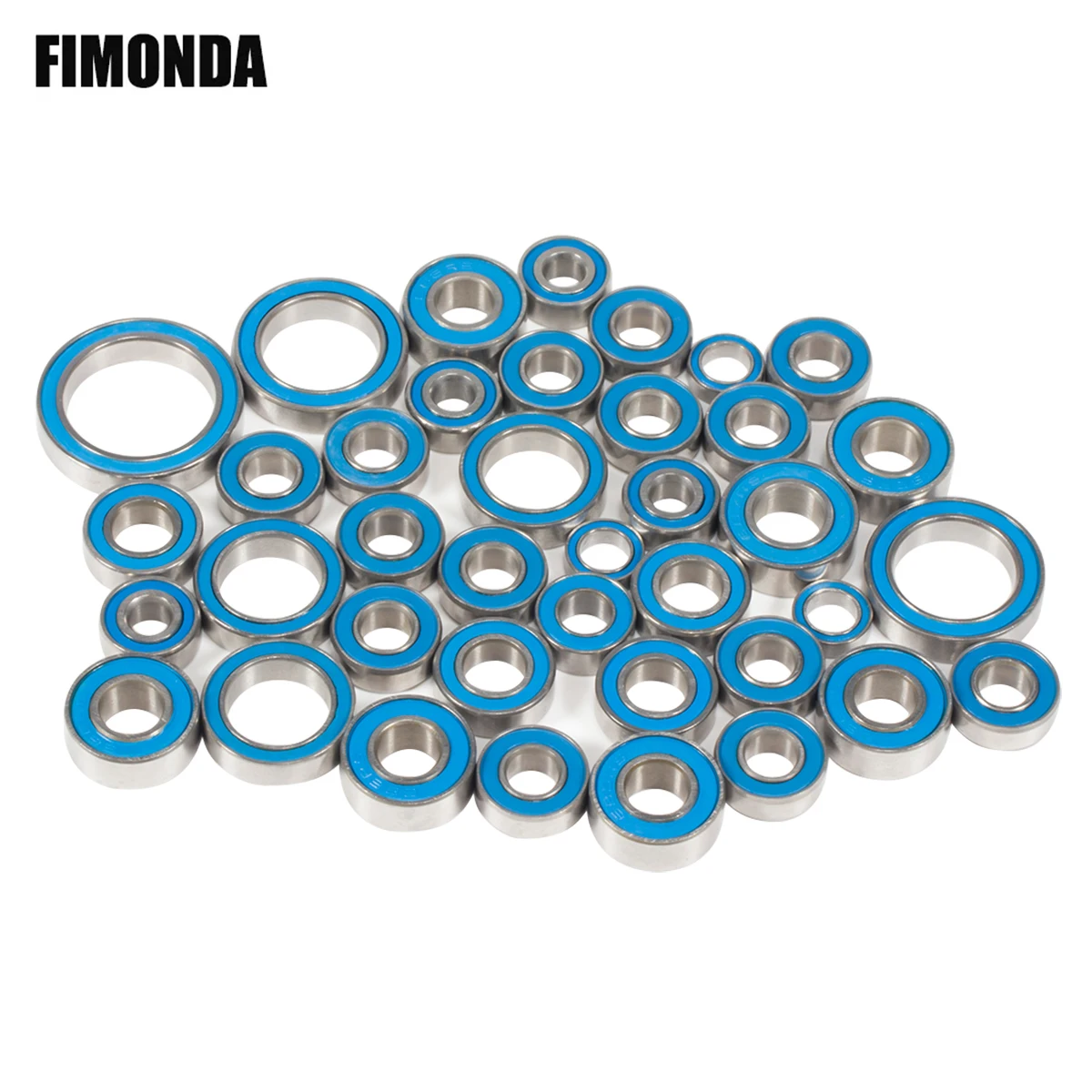 39PCS Metal Sealed Bearing Set for 1/10 RC Crawler TRX4 Defender Bronco K5 Chassis Replacement Parts
