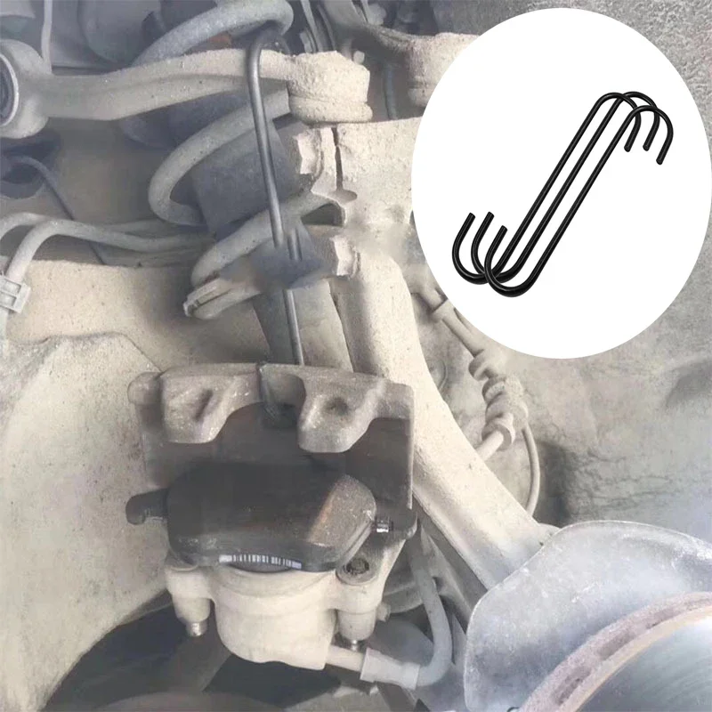 2PCS Car Suspension Disc Service Brake Caliper Hanger S-Hook Tool Brake Help Compression Piston Brake Disc Maintenance Tool