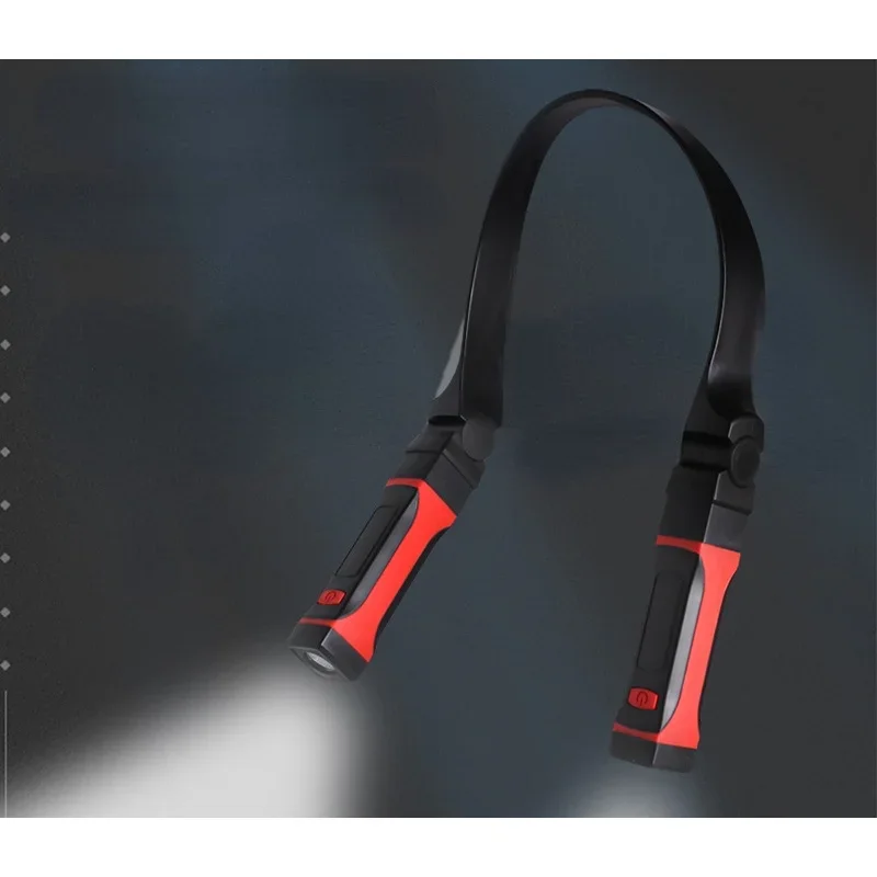 Luz de Leitura LED Neck, Luz de Trabalho, Alimentado por Bateria, Recarregável, Iluminação Mãos Livres, 2 Modos, Livro