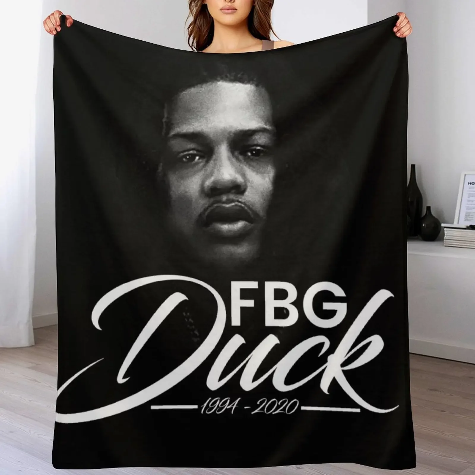 

RIP FBG Duck Throw Blanket Ultra Soft Flannel Fleece Blanket for All Seasons