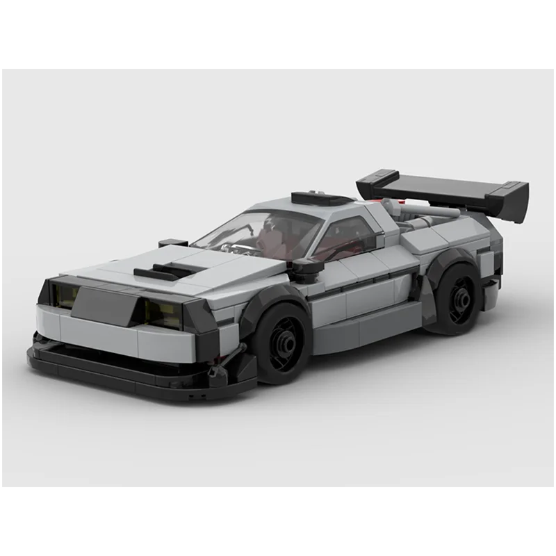 Image of 390-teiliges Auto-Modell MOC Zeitmaschinen-Auto Kreatives Lernspielzeug Geschenk für Kinder