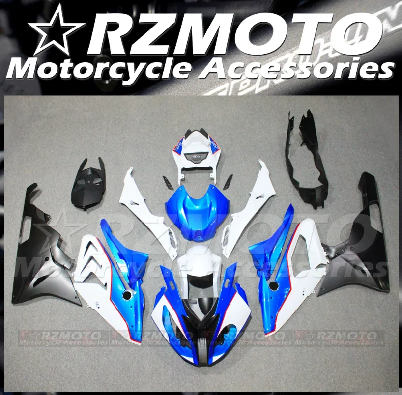 

4Gifts New ABS Motorcycle Fairings Kit Fit For BMW S1000RR 2015 2016 15 16 Bodywork Set Custom Blue White