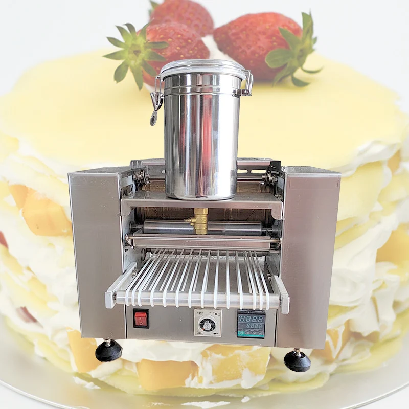 Full Automatic Commercial Thousand Layer Cake Making Machine Mini Mango Durian Spring Rolls Skin Cake Forming Machine