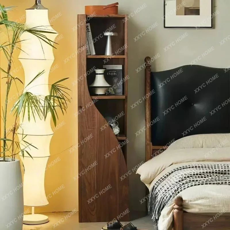 XX  Black Walnut All Solid Wood  Cabinet Corner Shelf Corner Restaurant Corner Cabinet Storage Cabinet