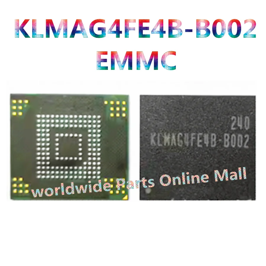 1pcs-5pcs KLMAG4FE4B-B002 is suitable for Samsung N7105 I9305 font emmc153 ball 16G storage IC chip implantation ball