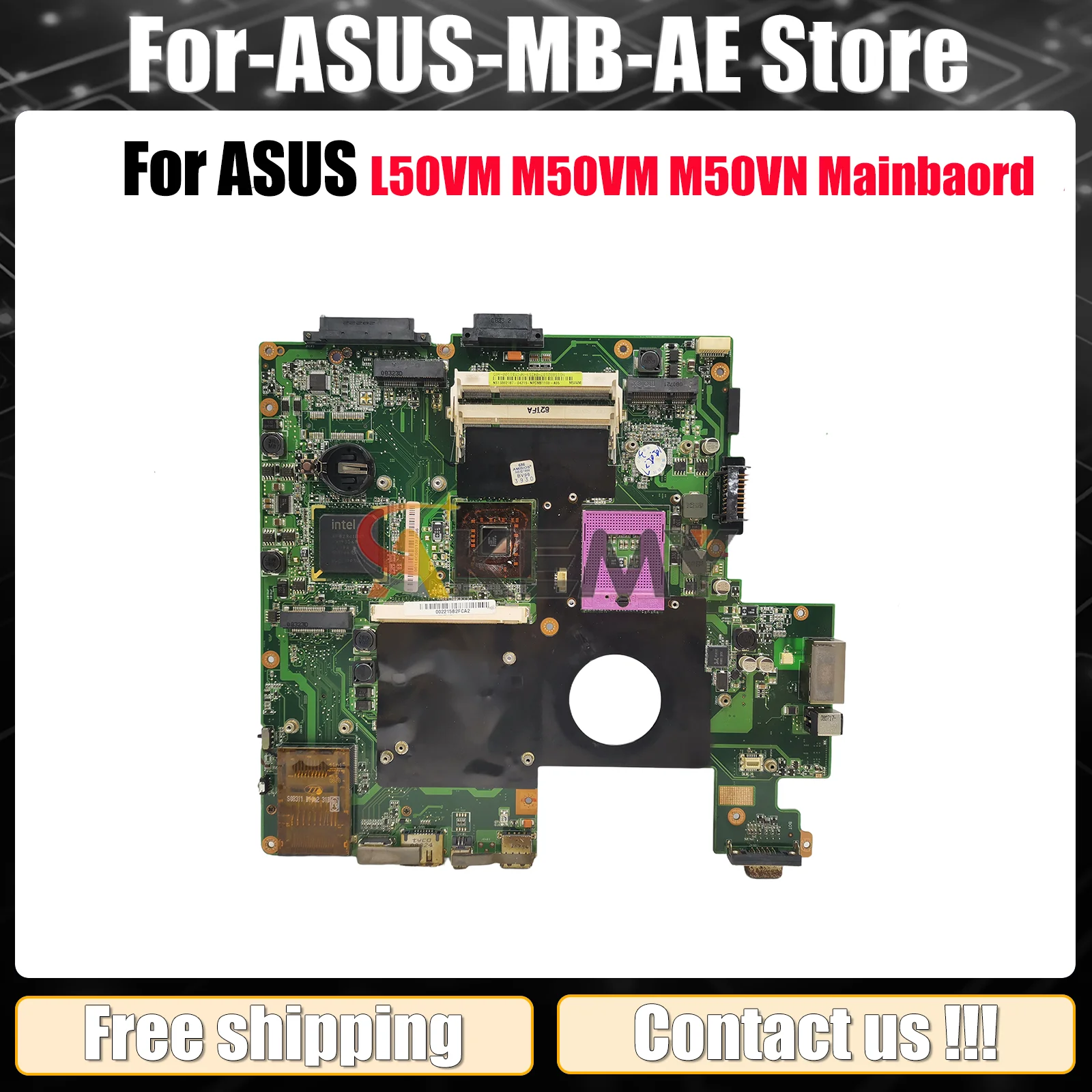 

Материнская плата для ноутбука M50VM для ASUS M50V M50VN M50VM, материнская плата для ноутбука Цей товар в наличии, 100% тестирование, ОК, быстрая доставка
