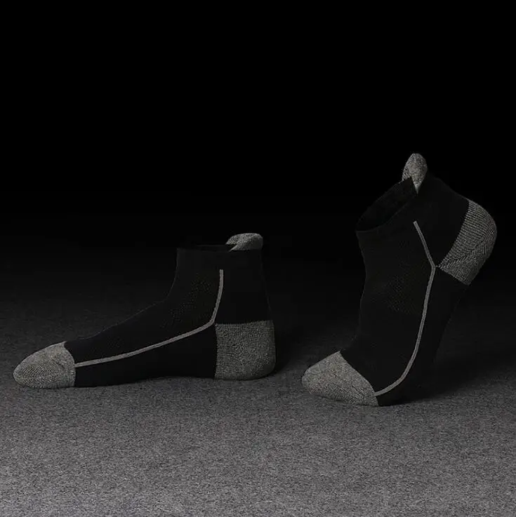 5 Paar/Set Herrensocken aus Baumwolle für Sport, Basketball, Laufen, Hochwertige Komfortable Atmungsaktive Neue Männer-Socken – Detail 12