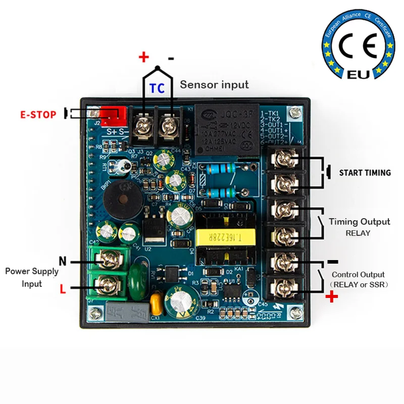 HEATPRESS thermostat with timer and counter function LCD display touch screen Time Alarm PID heat press Temperature controller