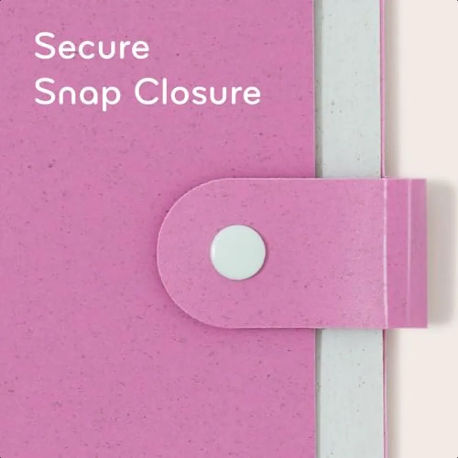 UEco 6 Pocket Poly Expandable Folder Set 3 Assorted Brights Snap Button Closed Letter Size 6592U0112