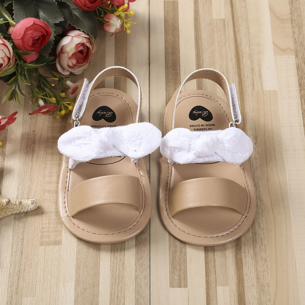 Baby Girls Sandals Rubber Sole Outdoor First Walker Toddler Girls Boys Summer Shoes