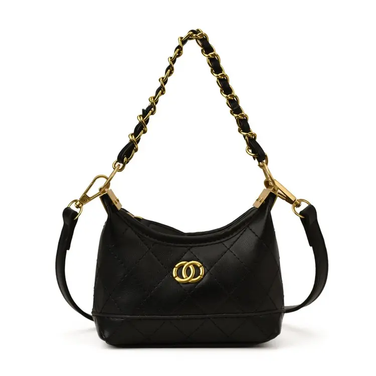 

2025 A/W Girls' Underarm Purse, Cute Butterfly Chain Crossbody Bag, Vintage Quilted Small Shoulder Bag for Kids Daily Party