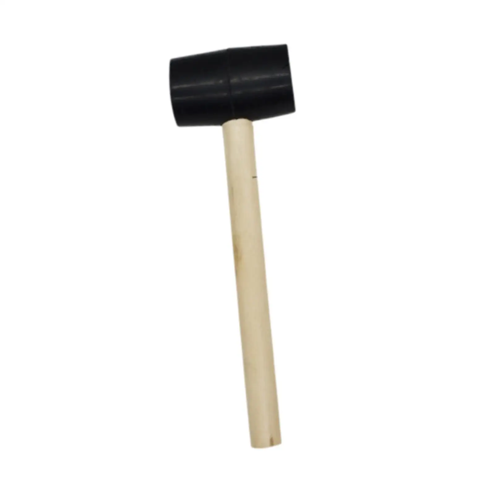 Rubber Hammer Double Faced Soft Mallet for Pool Table Cloth Installation Hand Tool Home Decoration Wood Handle