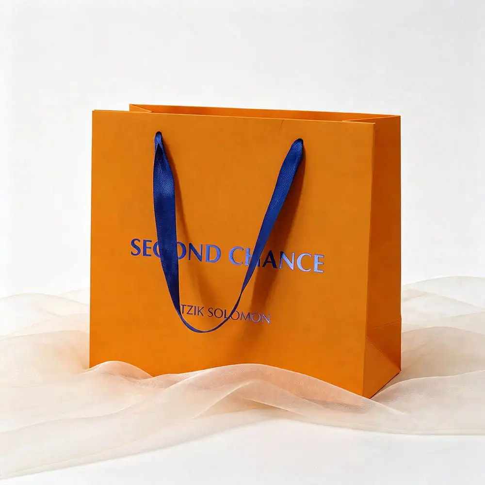 Custom Logo Kraft Paper Shopping Bags High-End Printed Gift Bags For Clothing Store Retail Wholesale Packaging