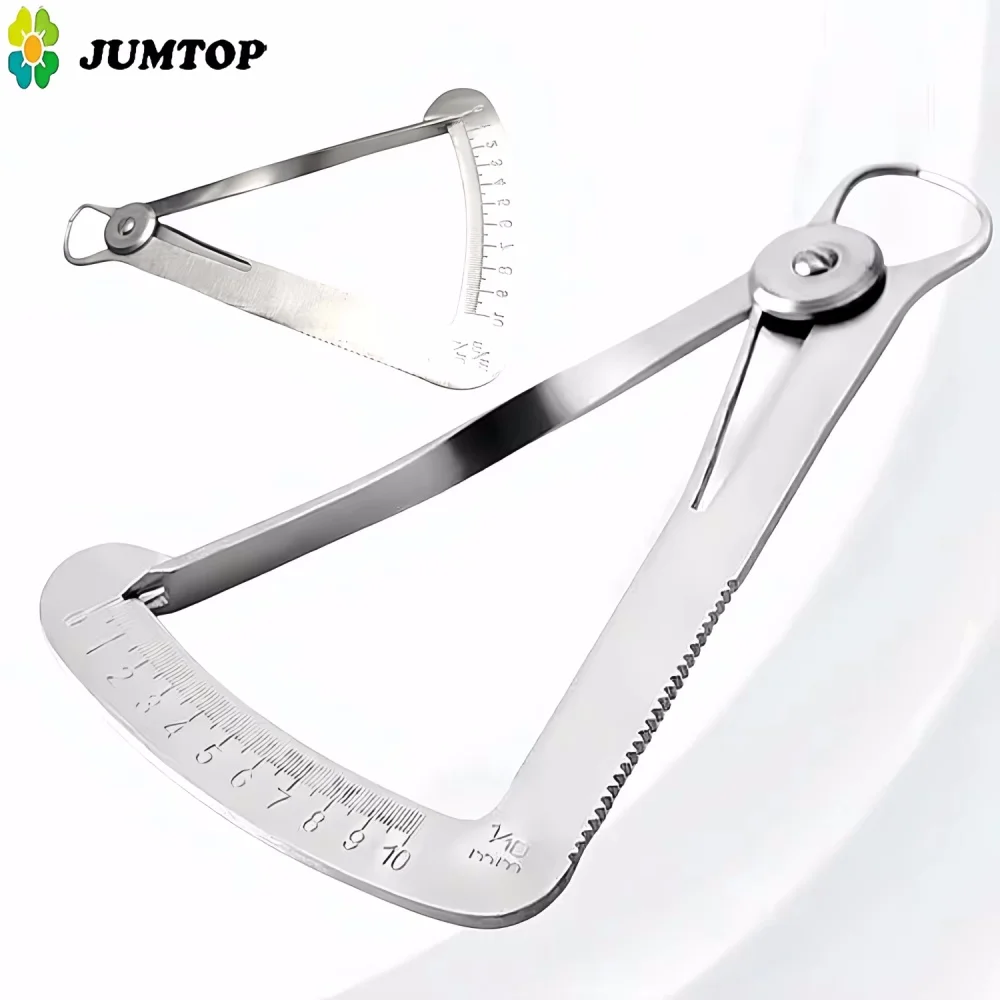 

Dental Implant Measuring Caliper 0-80mm, Orthodontic Sliding Caliper with Double Scale, Dentist Measuring Tool for Implantology