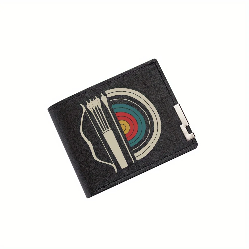 Bow arrows target archery sport Men's Wallet Printing Design Simple Modern Stylish Business Father's Boyfriend's Christmas Lover