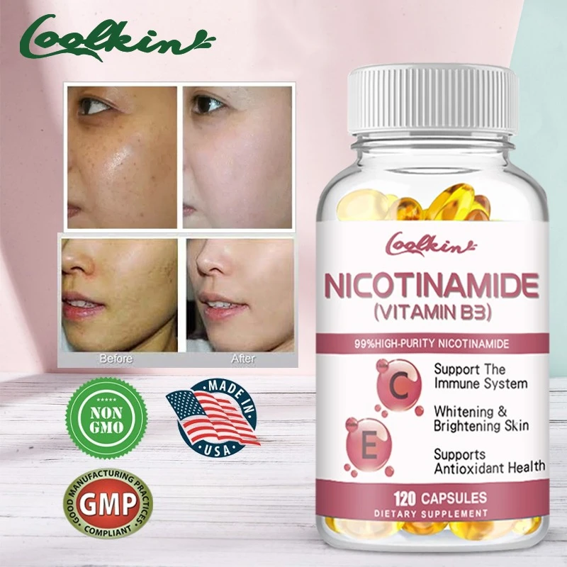 Niacinamide Whitening Capsules - Supports Skin Cell Health Skin Whitening Skin Repair and Health Immune Energy Support