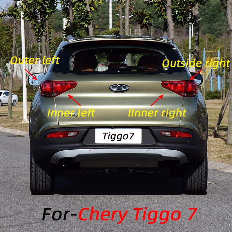 Chery Tiggo 7-порно-покрытый задний фонарь в сборе 16-19 Tiggo 7-полый сигнальный фонарь стоп-сигнал фонарь заднего хода