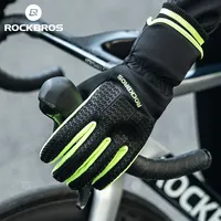 ROCKBROS Gloves Touch Screen Ski  Winter Warm Cycling Bike Gloves SBR Palm Padding 3M Thinsulate Cotton Windproof Gloves