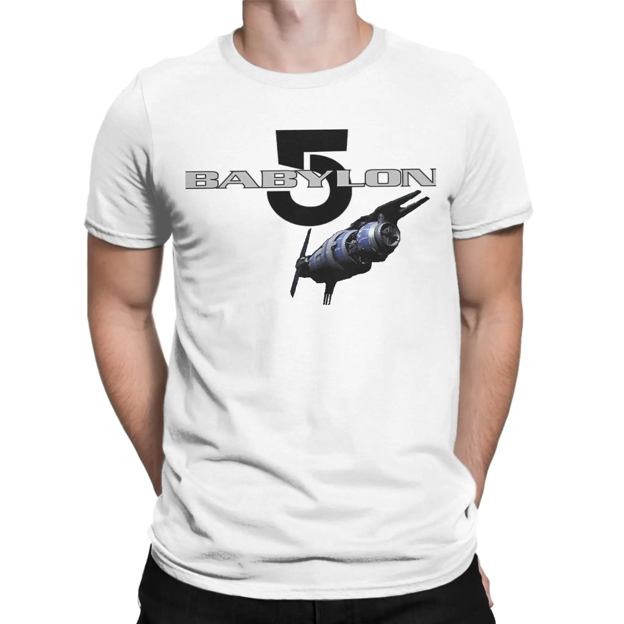 

Babylon 5 space station Accessories Men Women T Shirts Pure Cotton Tee Graphic Printing Tops T-shirt